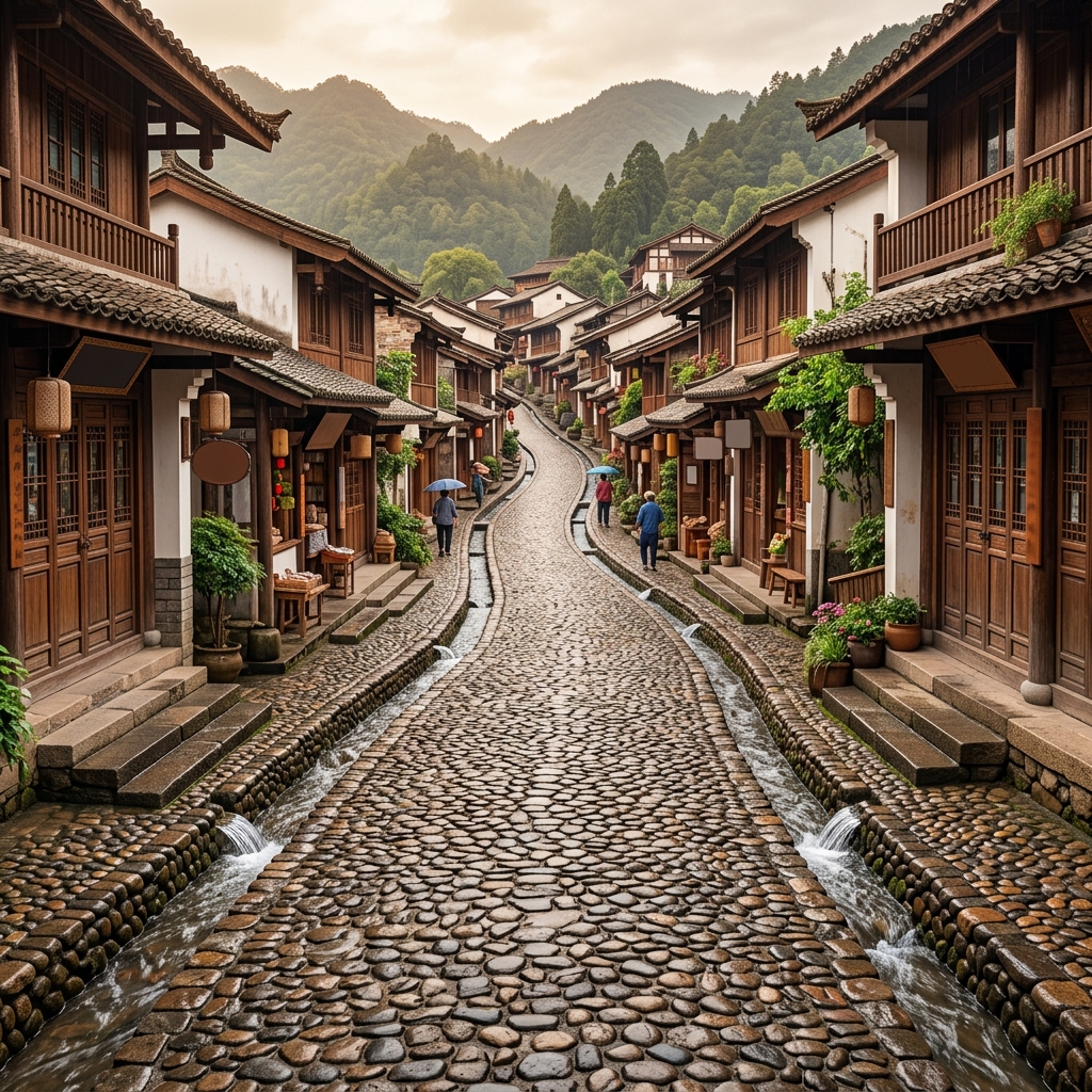 北高南低排水街区